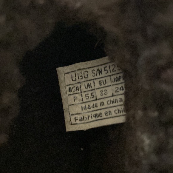 UGG CHOCOLATE BROWN SLIPPERS, 7 - Picture 4 of 5